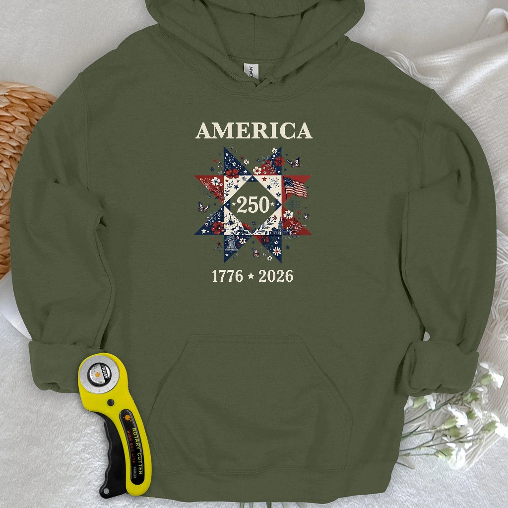 Liberty In Bloom Quilt Hoodie