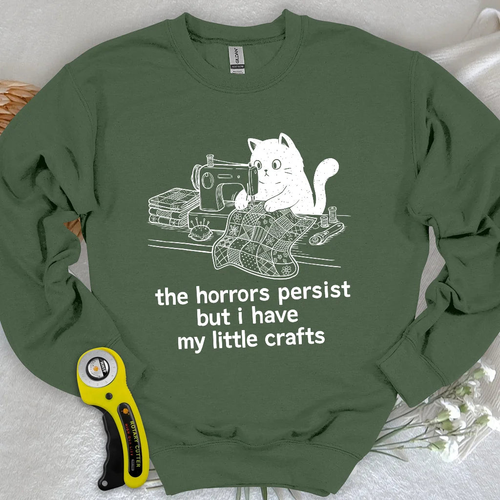 Sweat-shirt "Little Crafts vs. The World"