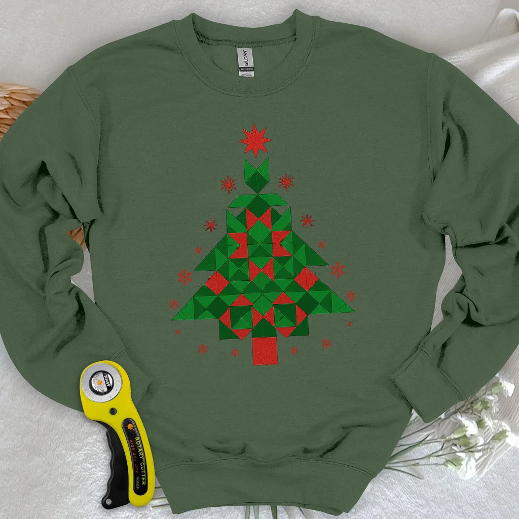Sweat-shirt Joyeux Noël de courtepointe