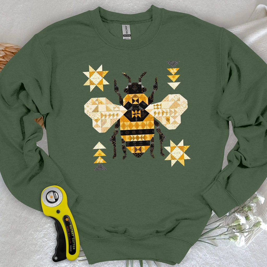 Patchwork Bee Sweatshirt