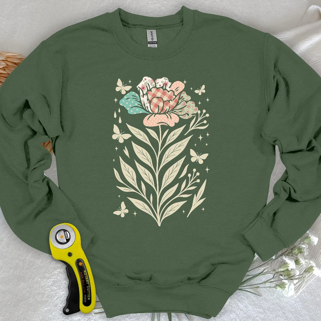 Sweat-shirt Patchwork Bloom