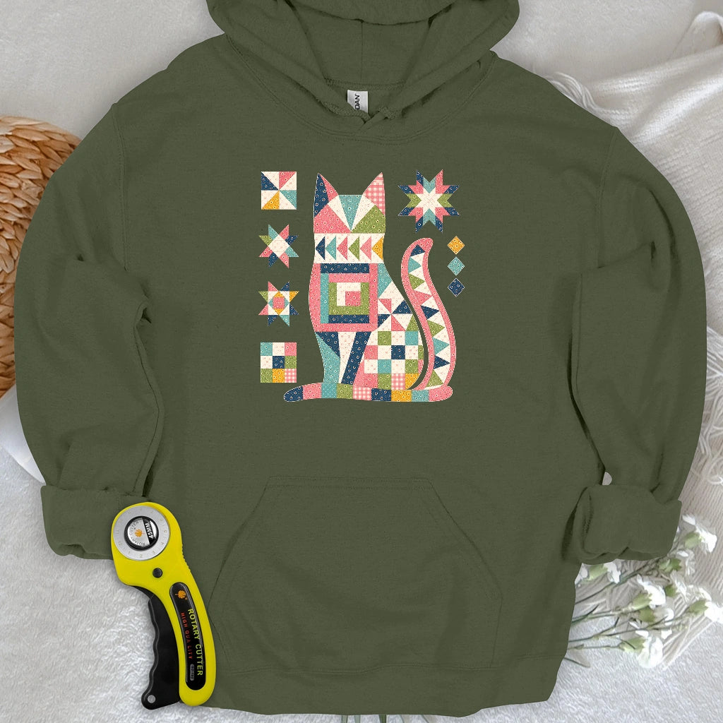 Patchwork Cat Hoodie
