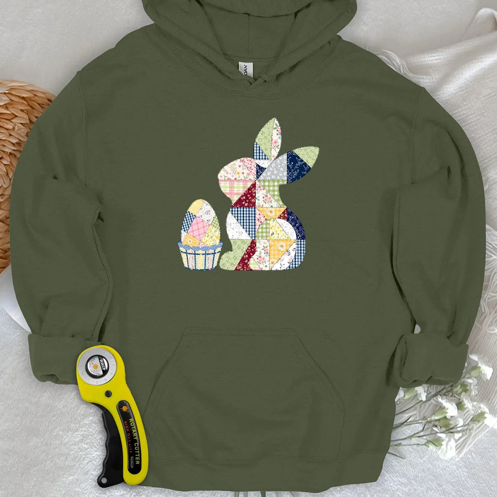 Patchwork Easter Bunny Hoodie