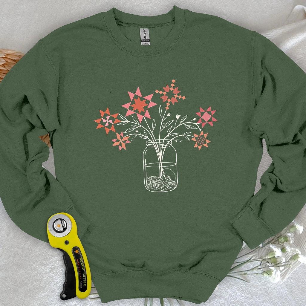 Patchwork Posy Jar Sweatshirt