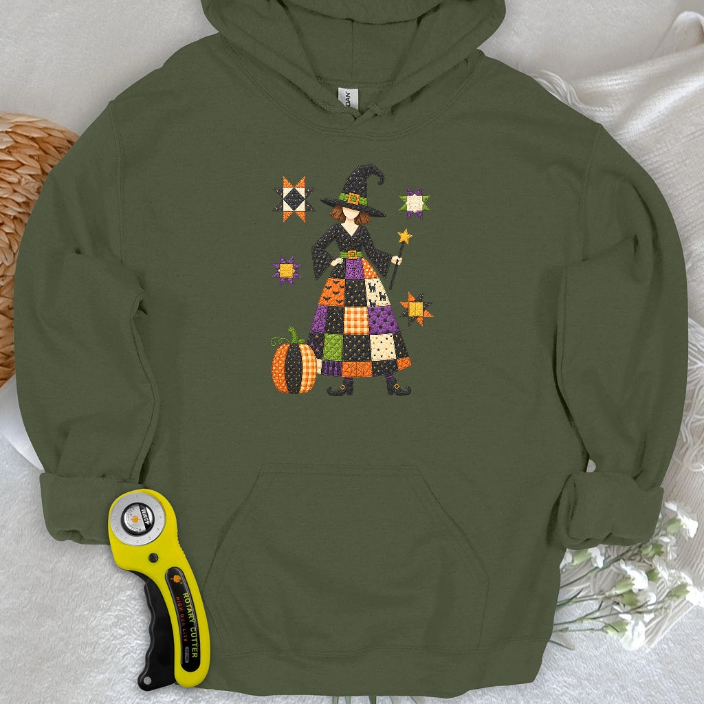 Patchwork Quilt Witch Hoodie