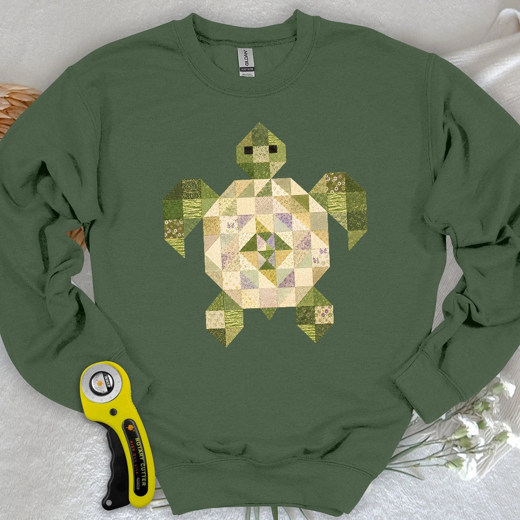 Patchwork Turtle Sweatshirt