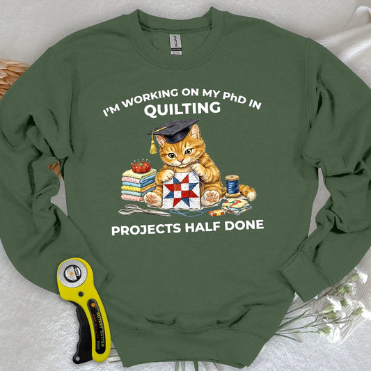 Doktor in Quilten Sweatshirt