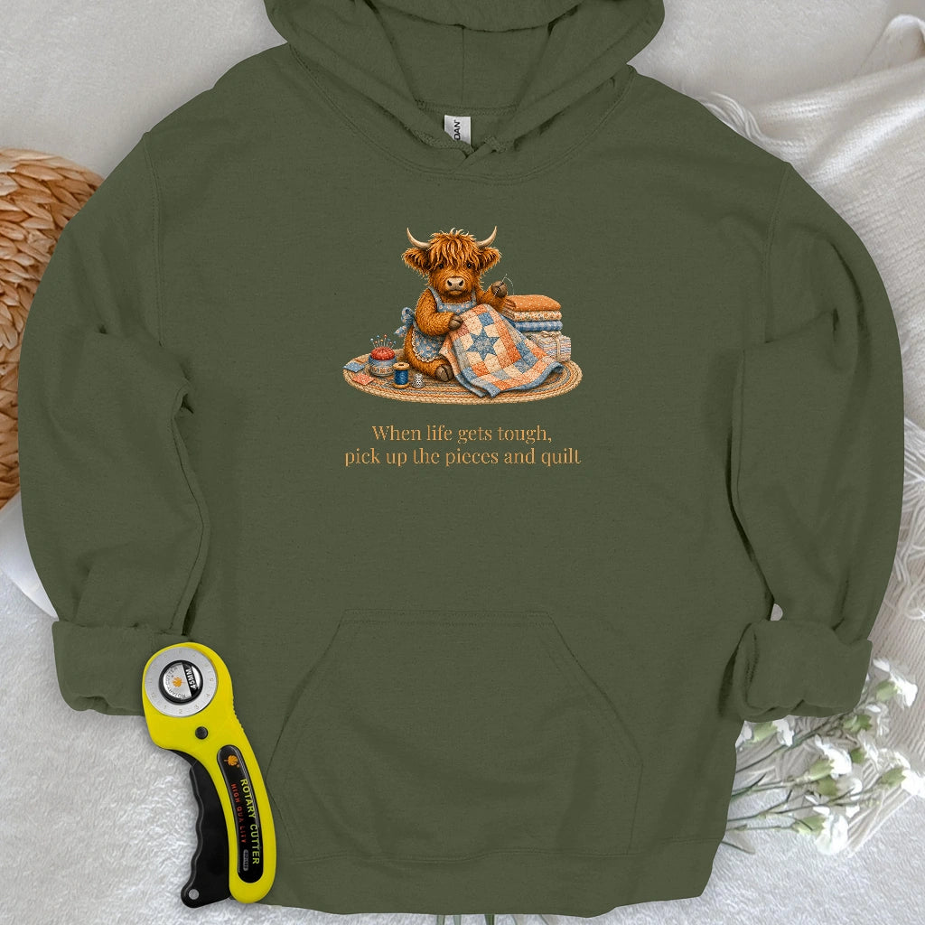 Pieces and Quilt Hoodie