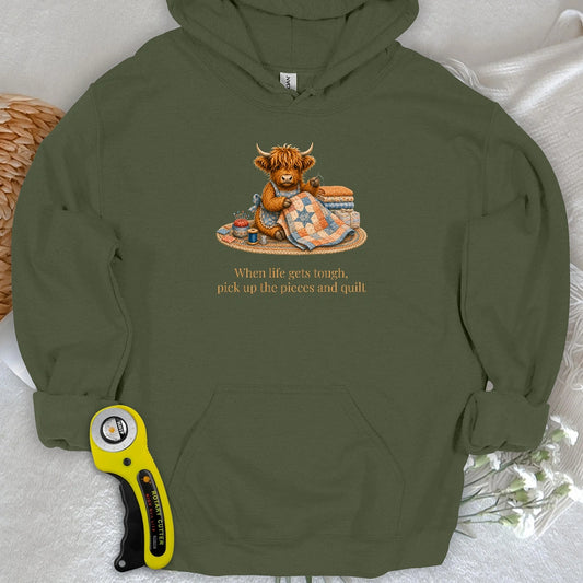 Pieces and Quilt Hoodie
