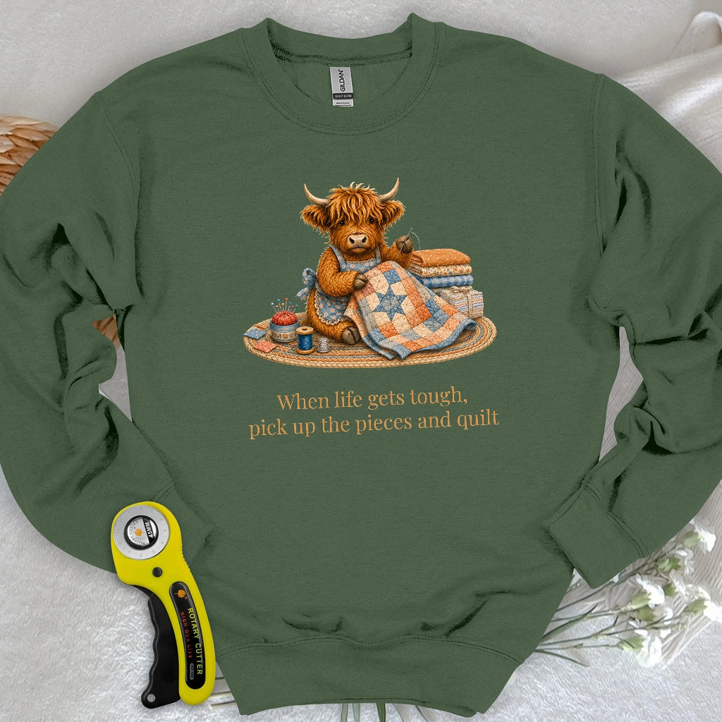Pieces and Quilt Sweatshirt
