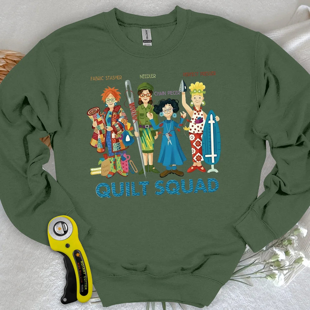 Steppdecken-Squad-Sweatshirt