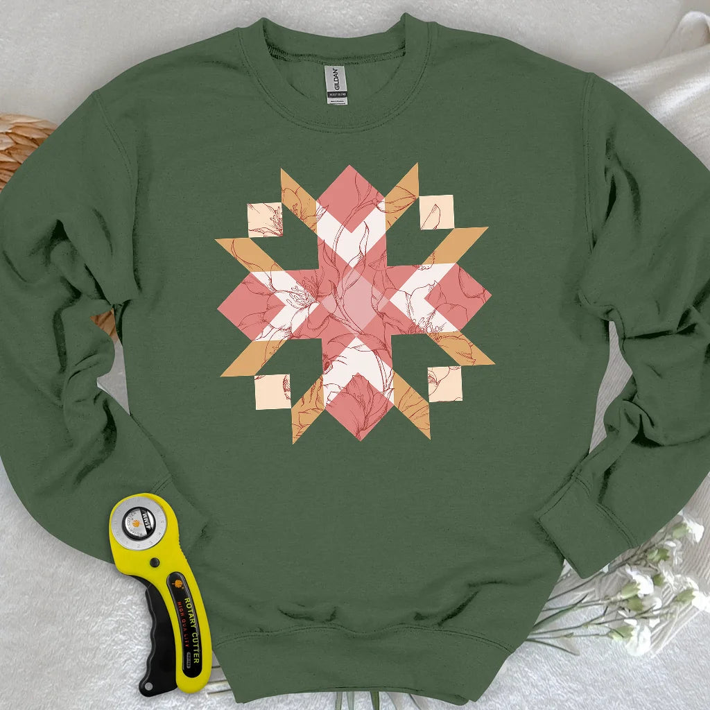 Quilted Botanica Sweatshirt