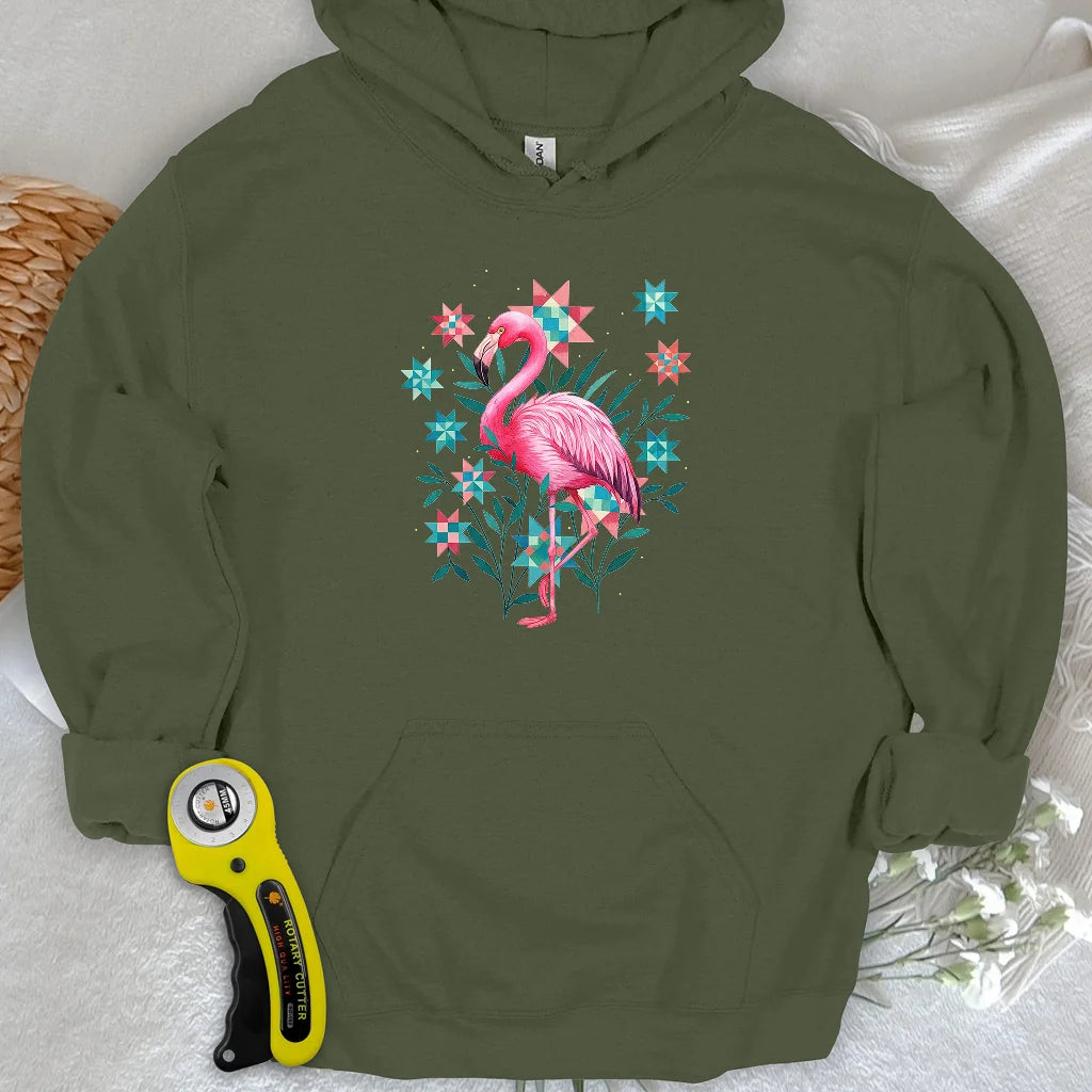 Sweat à capuche matelassé Jardin