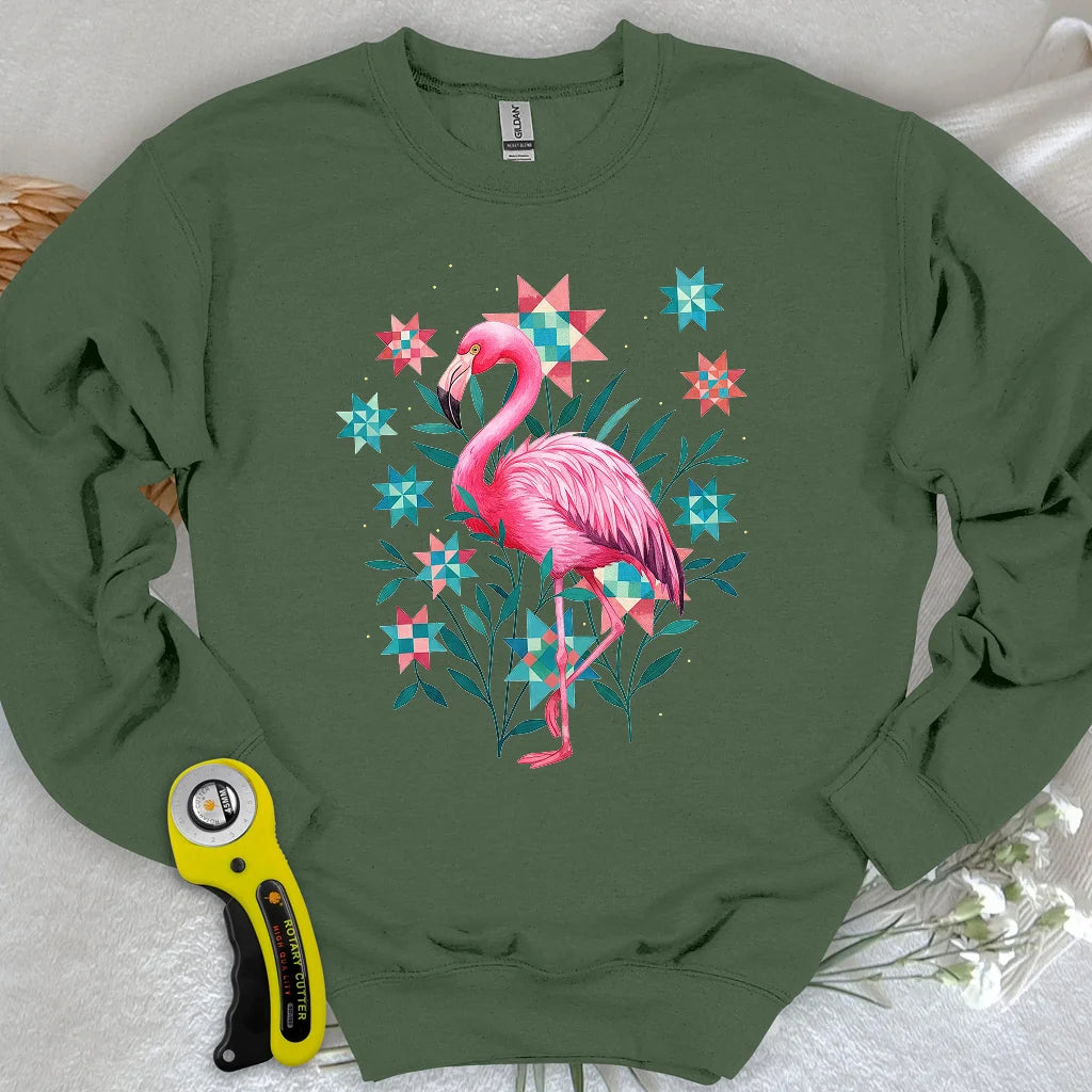 Sweat-shirt matelassé jardin