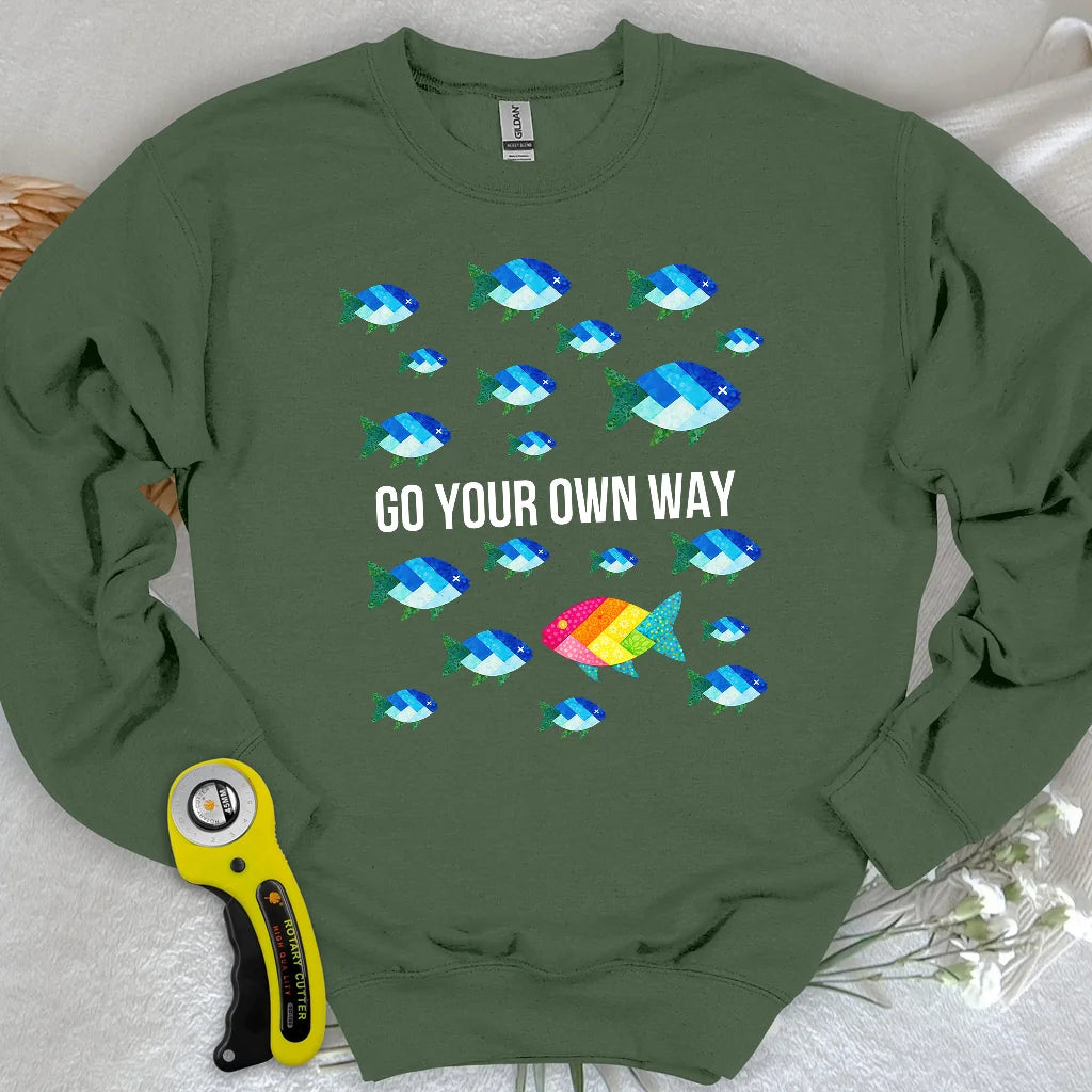 Quilter Individualität Sweatshirt