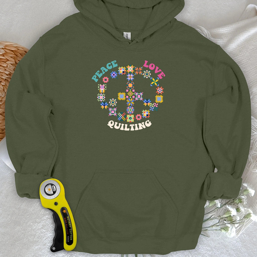Quilting Brings Peace Hoodie