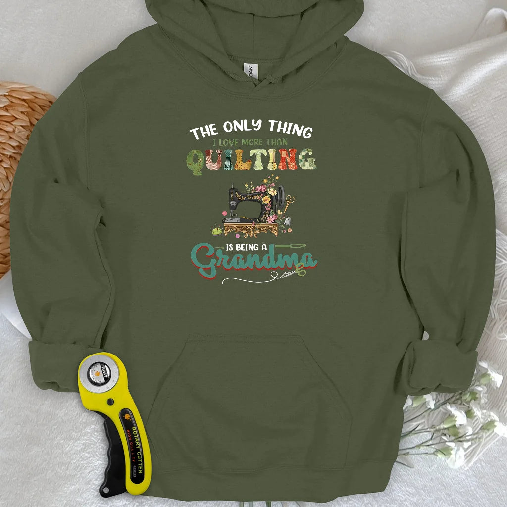 Quilting Comes Second Hoodie