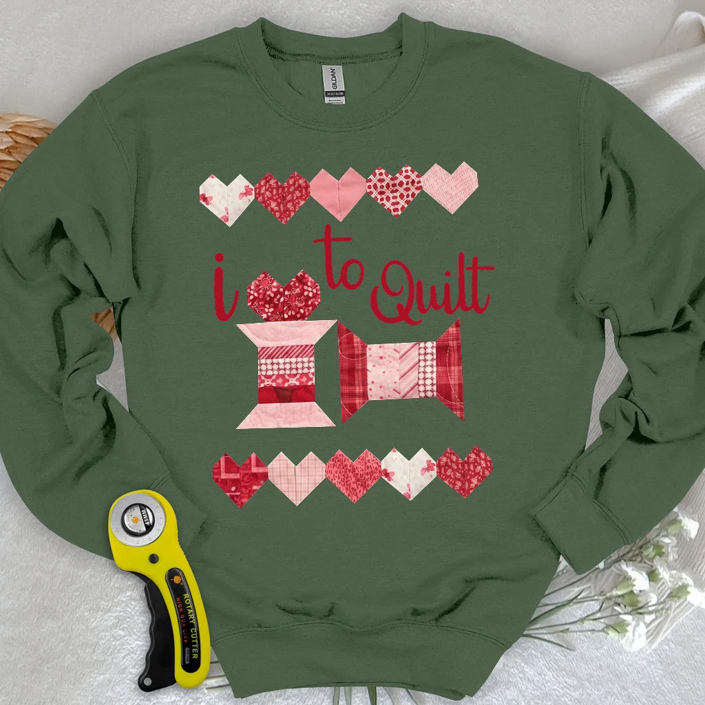 Quilting-Liebe Sweatshirt