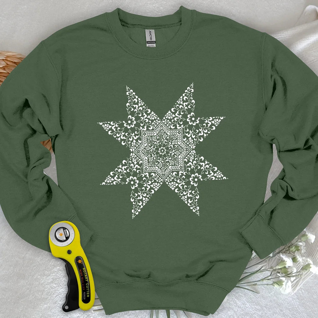 Sweat-shirt Mandala de courtepointe
