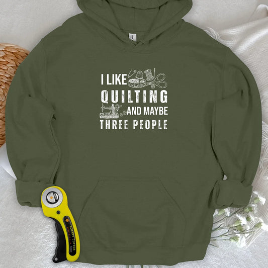 Quilting & 3 People Hoodie