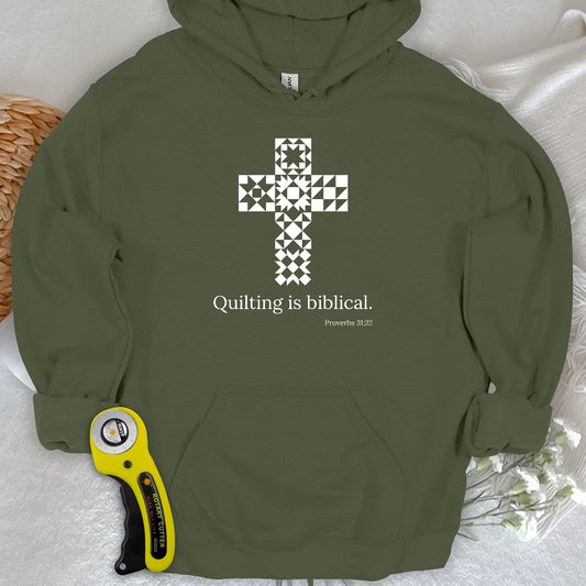 Quilting is biblical Hoodie