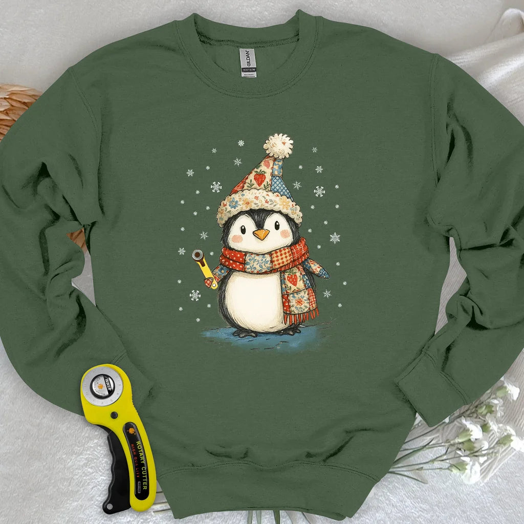 Quilty Little Penguin Sweatshirt