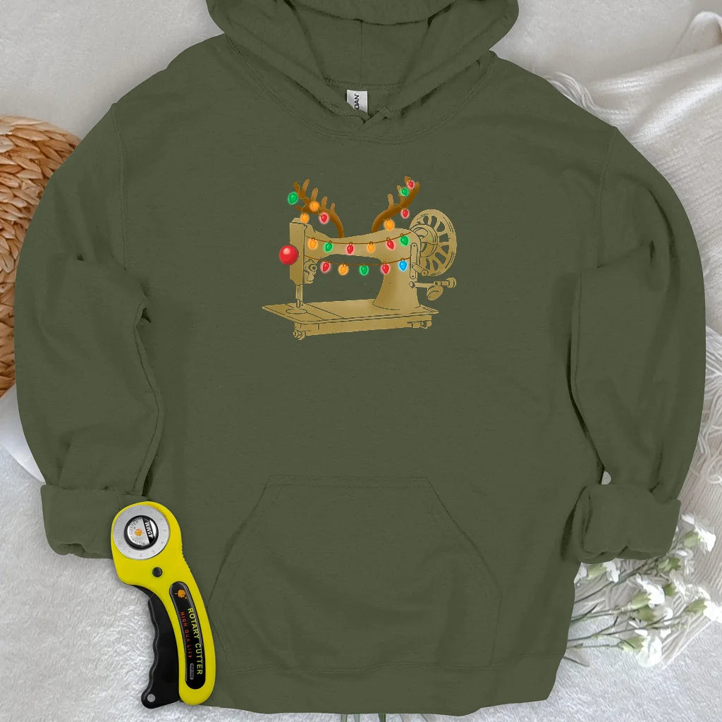 Rentier-Maschen-Kapuzenpulli