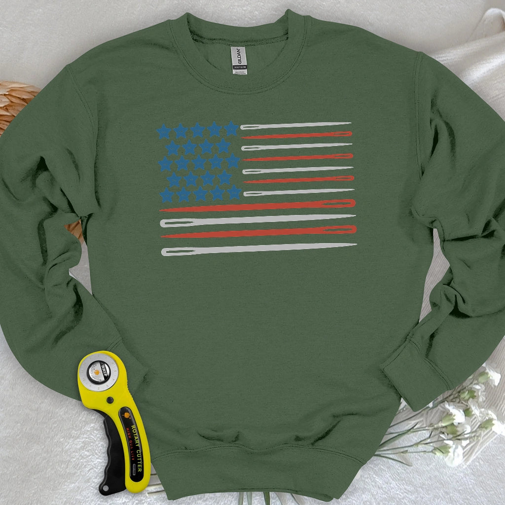 Sewing Flag Sweatshirt