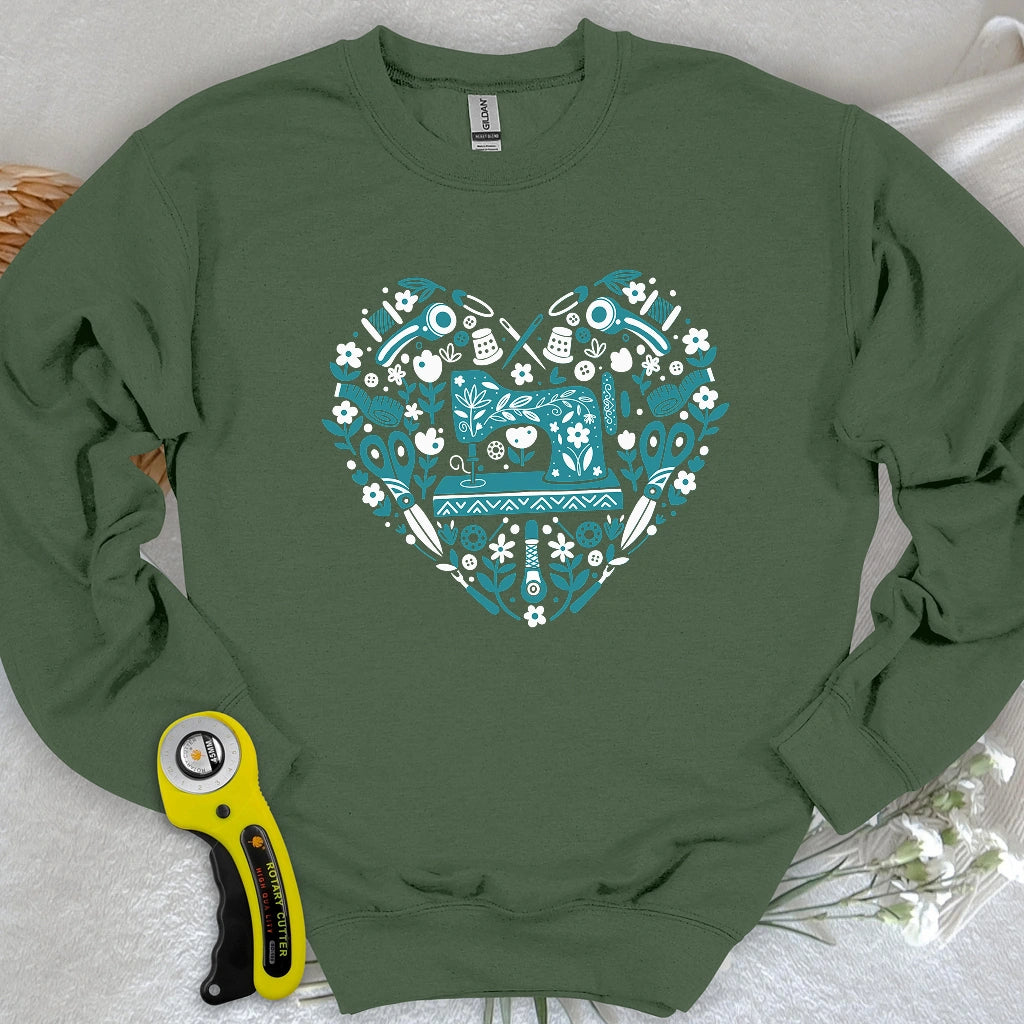 Sweat-shirt d'art populaire couture