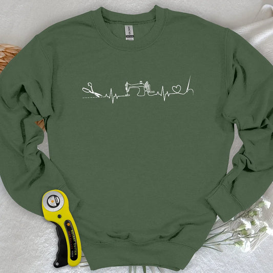 Sewing Heartbeat Sweatshirt