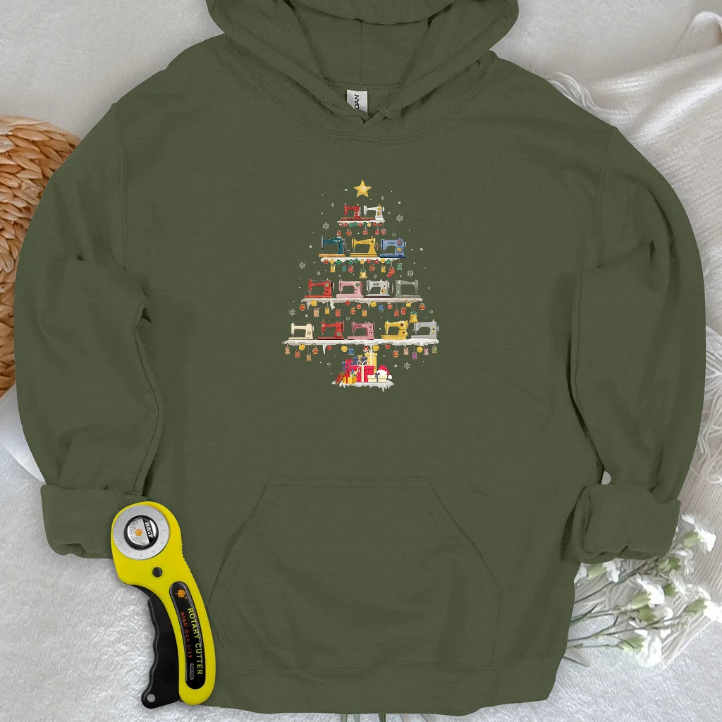 Sewing Machine Tree Hoodie
