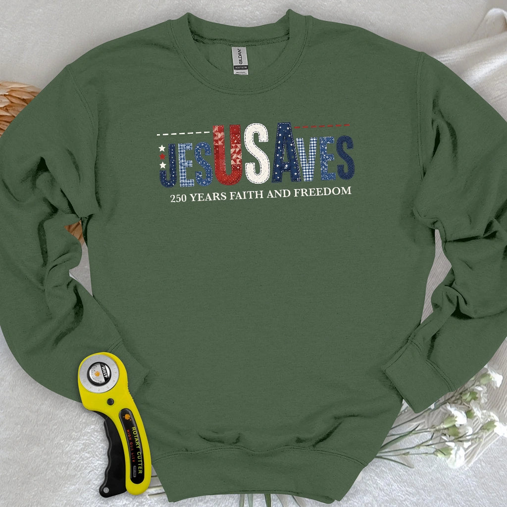 Stitching Faith Since 1776 Sweatshirt