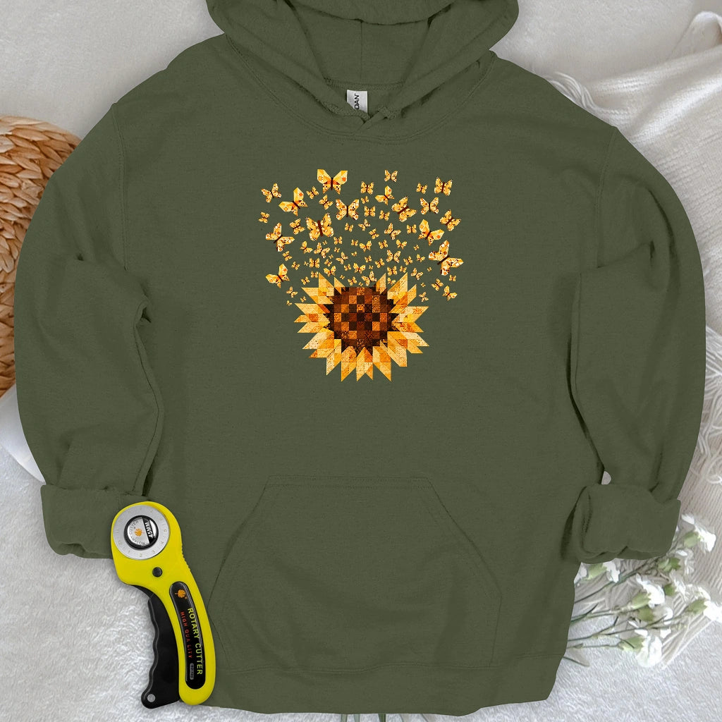 Sunflower Magic Quilt Bloom Hoodie