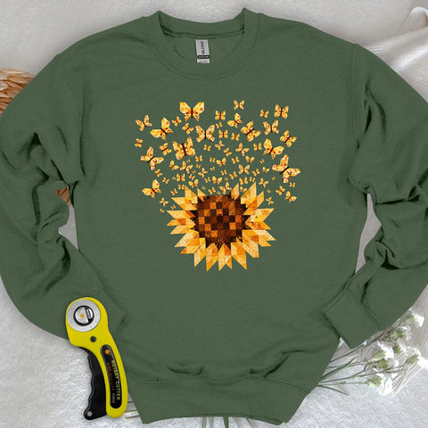 Felpa Sunflower Magic Quilt Bloom