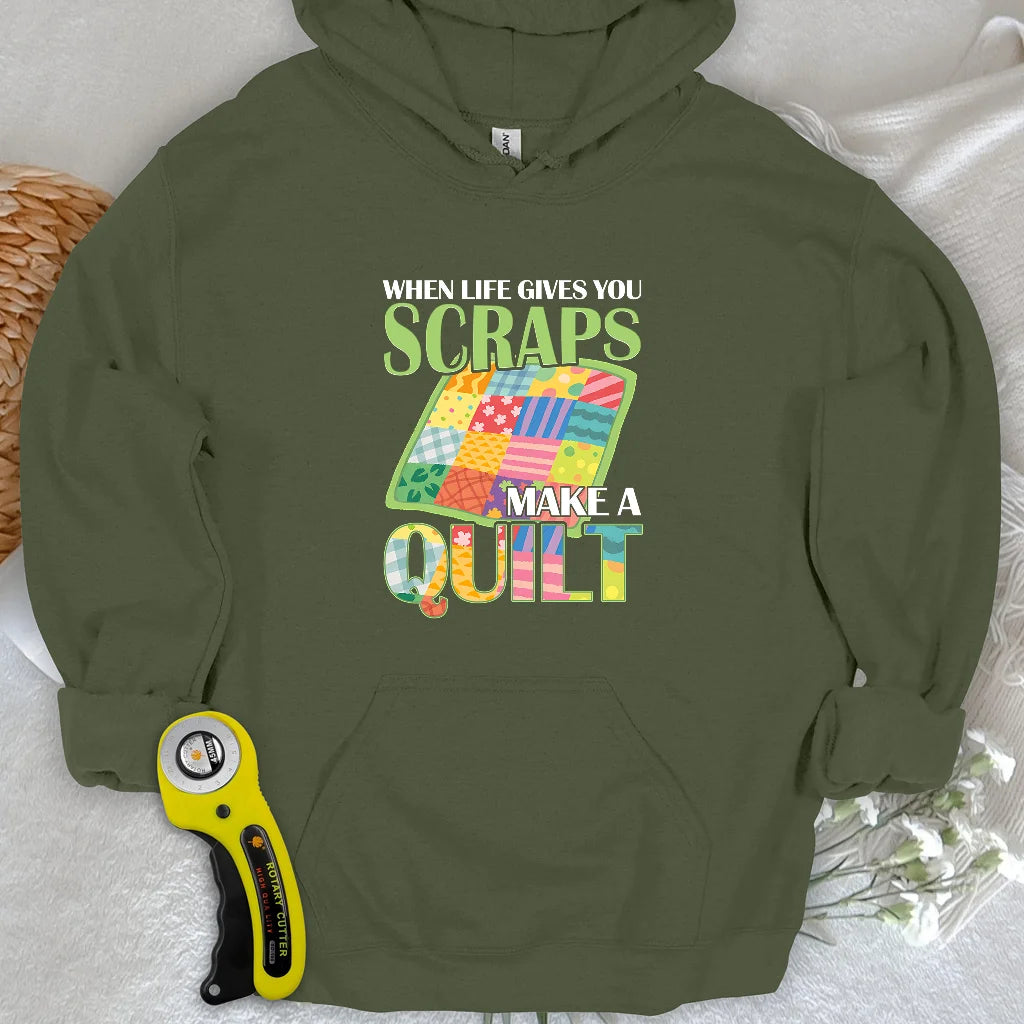 Turn Scraps To Quilt Hoodie