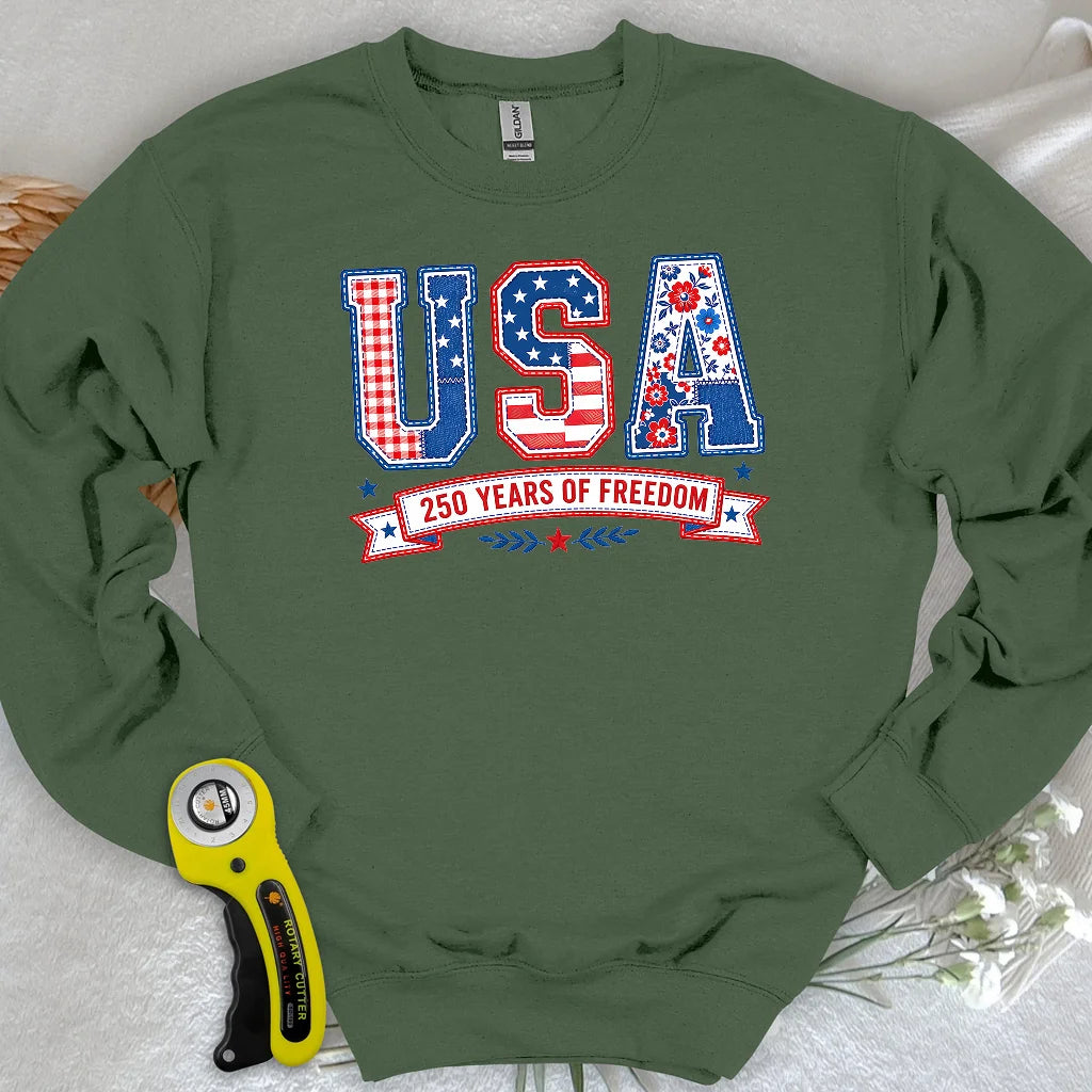 USA Patchwork Freedom Sweatshirt