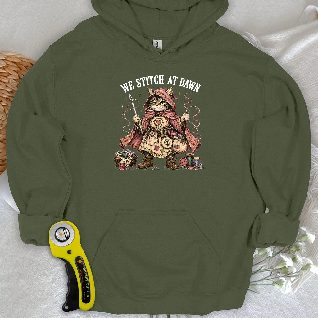We Stitch At Dawn Hoodie