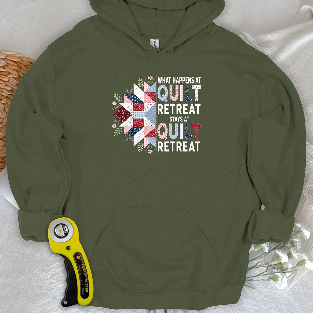 What Happens At Quilt Retreat Hoodie