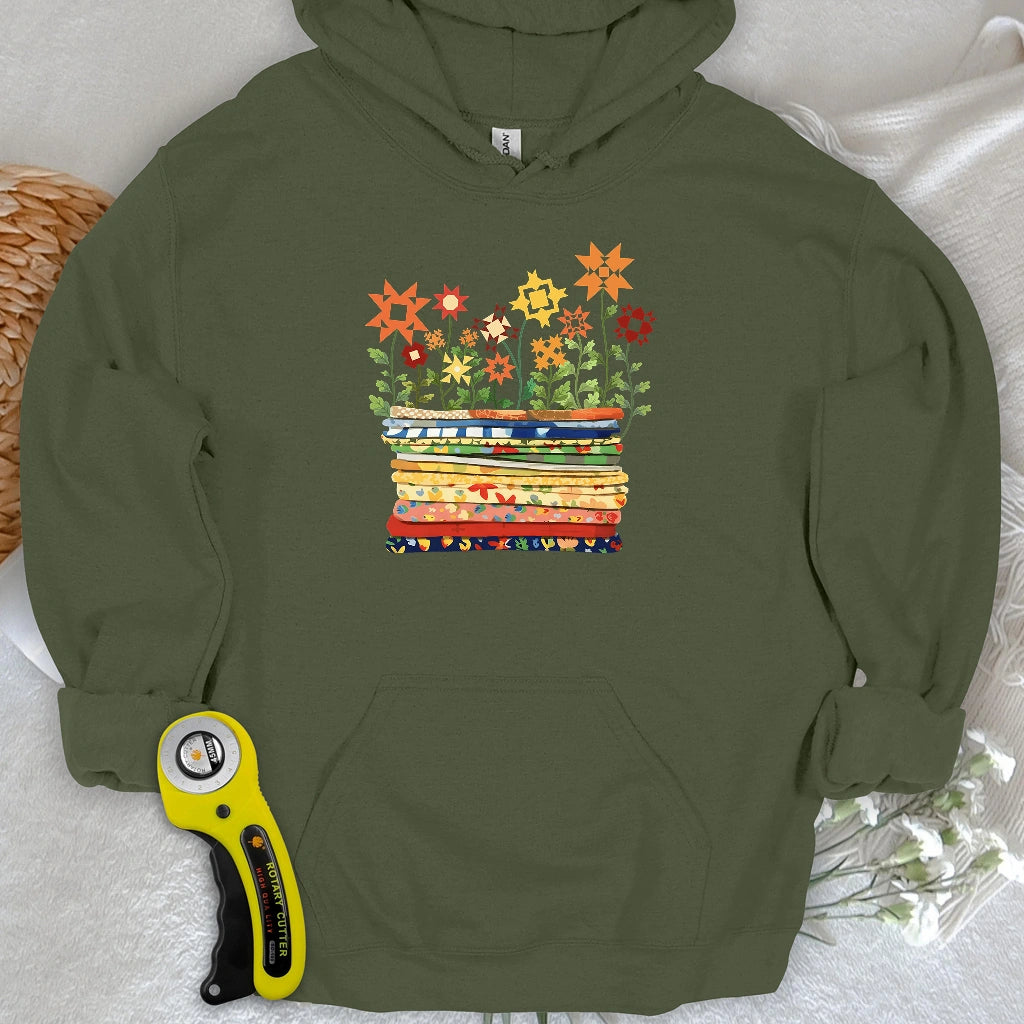 Where Quilts Bloom Hoodie