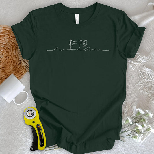 Minimalist sewing machine T-shirt