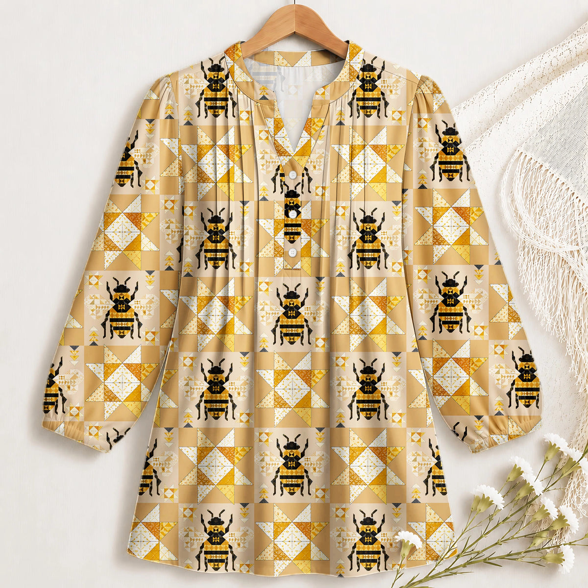 Honey Bee Quilt Blouse