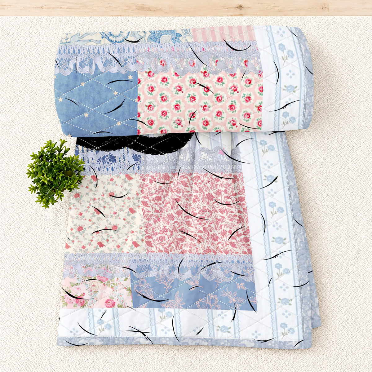 Midnight Quilt Whiskers Blanket