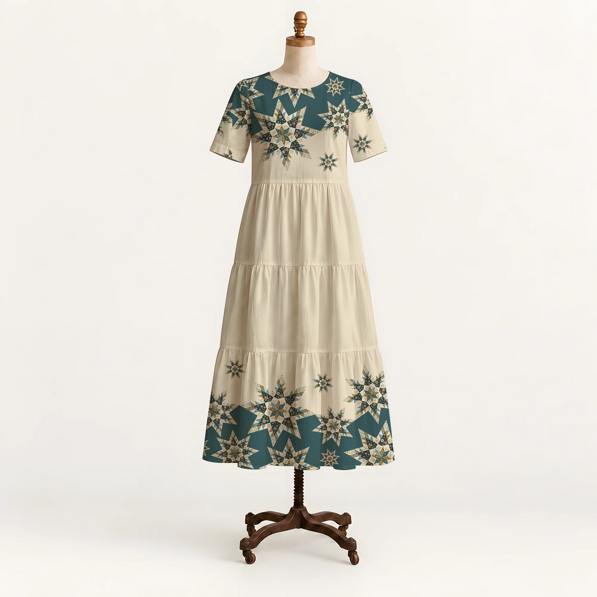 Winter Bloom Heritage Long Dress