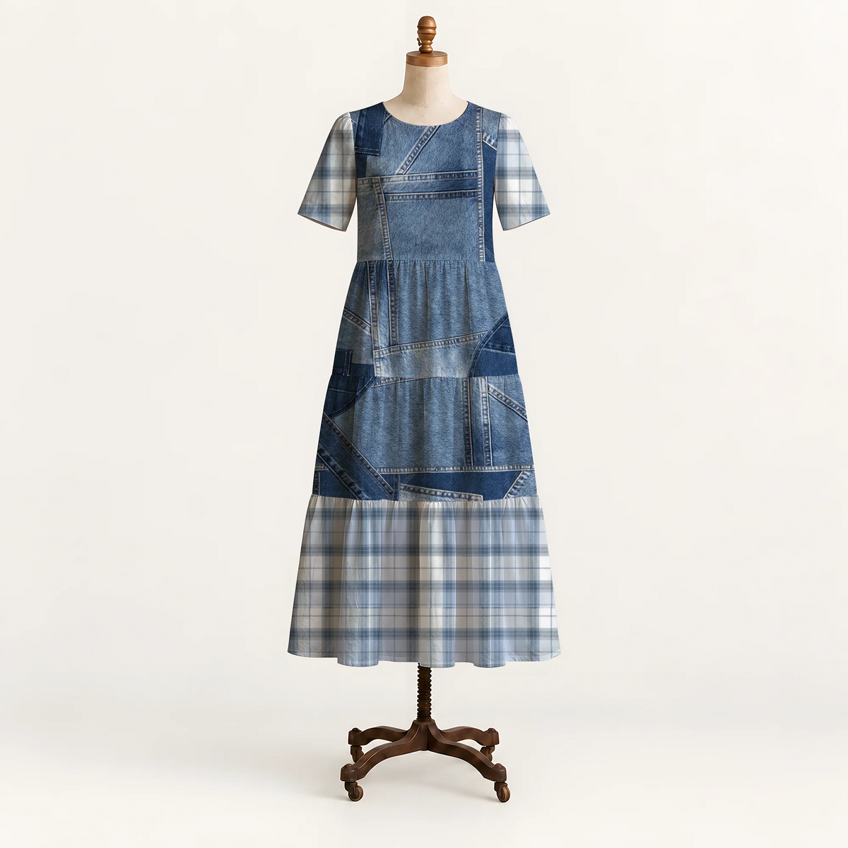 Country Stitch Long Dress