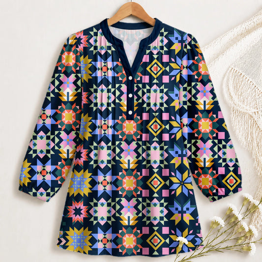 Folk Star Tapestry Blouse