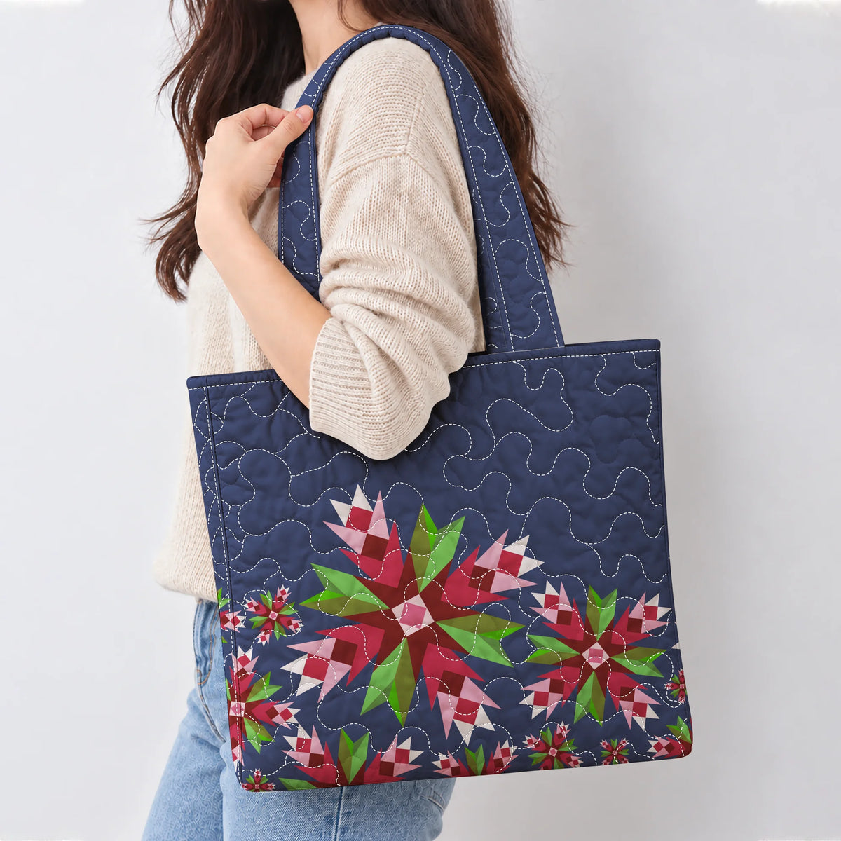 The Crimson Starburst Tote