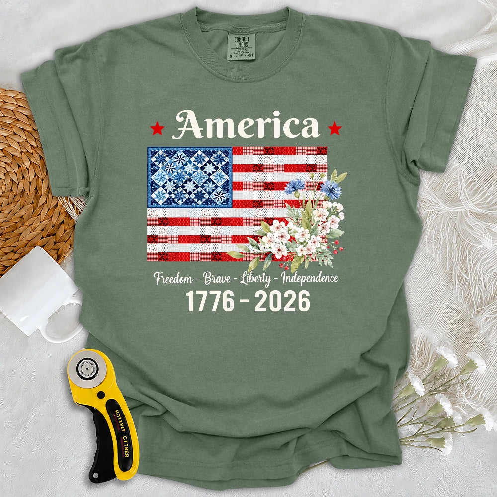 Comfort Colors American Patchwork Bloom T-Shirt