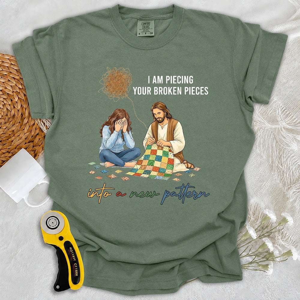Comfort Colors God Piecing Broken Pieces T-shirt