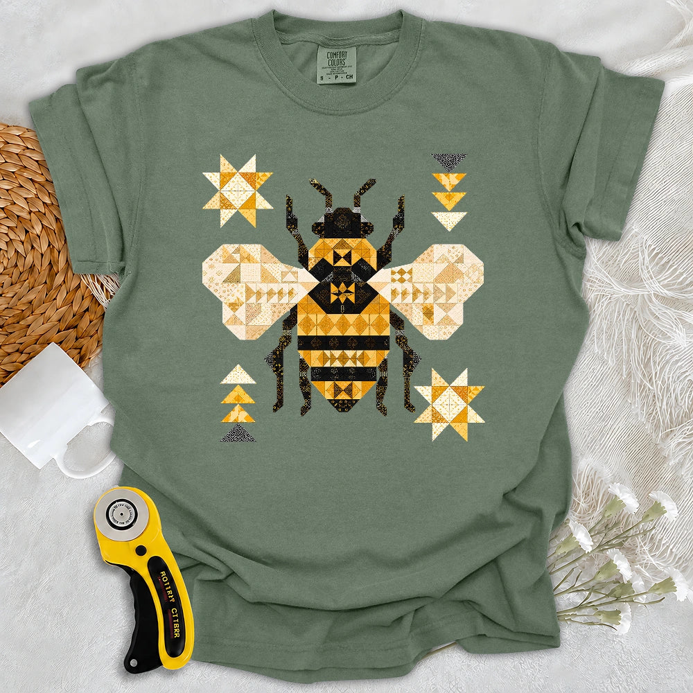 Comfort Colors Patchwork Bee T-shirt
