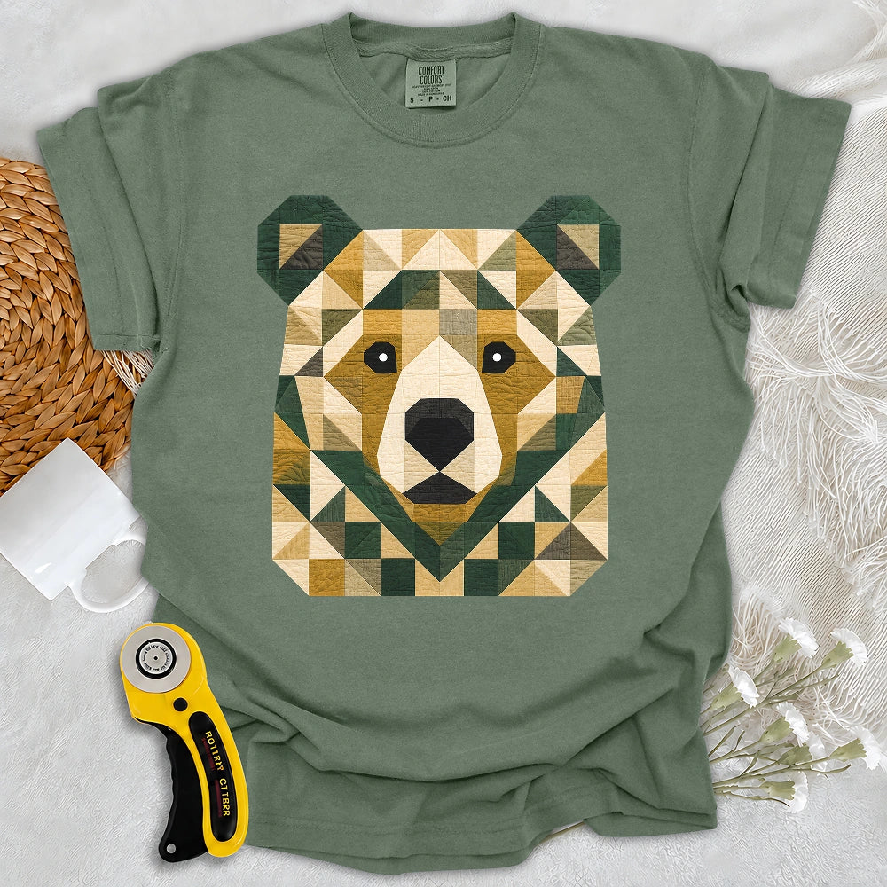 Comfort Colors Patchwork Forest Bear T-shirt